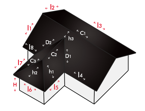Acoperis doua ape cu lucarna